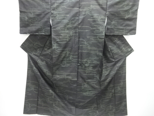JAPANESE KIMONO / DORO OSHIMA TSUMUGI / WOVEN PINE 